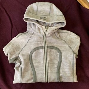 Lululemon Hoodie grey + powder pink details